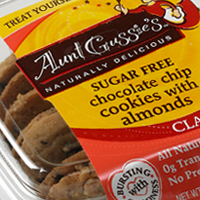 Aunt Gussies Sugar Free Chocolate Chip Almond Cookies  