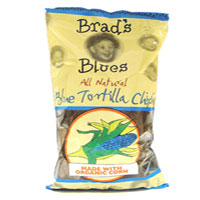 Brad's Organic All Natural Blue Tortilla Chips, 1 Case, 12 Bags 