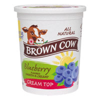 Brown Cow  Cream Top  Blueberry