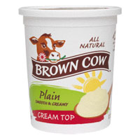 Brown Cow  Cream Top  Plain