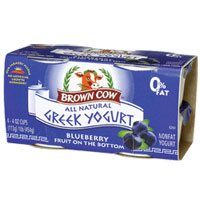 Brown Cow  Greek  4oz 4-Pack Blueberry