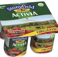 Stonyfield Farm Organic Activia Lowfat Strawberry Yogurt