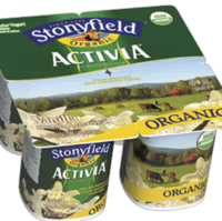 Stonyfield Farm Organic Activia Lowfat Vanilla Yogurt
