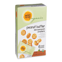 Wild Harvest Organic peanut butter mini sandwich crackers snack pack