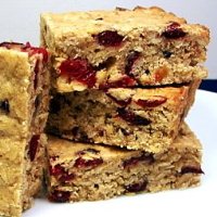 Chewy Cranberry Oatmeal Bars