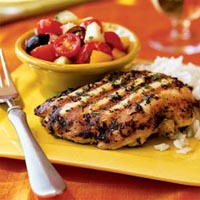 Grilled Chicken Breasts rubbed with Clove Spice